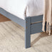 Declan Dark Grey Solid Pine Double Bed Frame