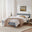 Declan Dark Grey Solid Pine King Bed Frame