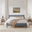 Declan Dark Grey Solid Pine King Bed Frame