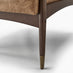 Delia Tan Faux Leather Mid Century Modern Accent Chair
