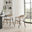 2x Delos Beige Fabric Dining Chairs