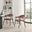 2x Delos Dusky Pink Fabric Dining Chairs