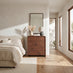 Delphine Walnut Burl Wood Effect 5 Drawer Chest of Drawers