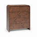 Delphine Walnut Burl Wood Effect 5 Drawer Chest of Drawers