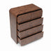 Delphine Walnut Burl Wood Effect 5 Drawer Chest of Drawers