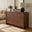 Delphine Walnut Burl Wood Effect 6 Drawer Chest of Drawers