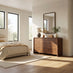 Delphine Walnut Burl Wood Effect 6 Drawer Chest of Drawers