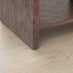 Delphine Walnut Burl Wood Effect 1 Drawer Bedside Table