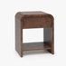 Delphine Walnut Burl Wood Effect 1 Drawer Bedside Table