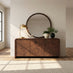 Delphine Walnut Burl Wood Effect 3 Door Sideboard
