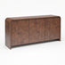 Delphine Walnut Burl Wood Effect 3 Door Sideboard