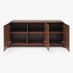 Delphine Walnut Burl Wood Effect 3 Door Sideboard