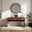 Delphine Walnut Burl Wood Effect 2 Drawer Desk