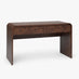 Delphine Walnut Burl Wood Effect 2 Drawer Desk