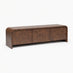 Delphine Walnut Burl Wood Effect 3 Door Storage TV Stand