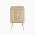 Denali 2 Drawer Rectangle White Oak Wood Bedside Table