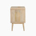 Denali 2 Drawer Rectangle White Oak Wood Bedside Table