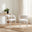 2x Dotty Cream Velvet Dining Chairs