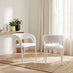 2x Dotty Cream Velvet Dining Chairs