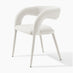 2x Dotty Cream Velvet Dining Chairs