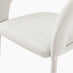 2x Dotty Cream Velvet Dining Chairs