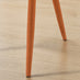 2x Dotty Rust Orange Velvet Dining Chairs