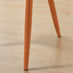 Novara Round Glass & Black Dining Table & 4 Rust Orange Dotty Chairs