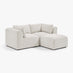 Drift Cream Boucle Fabric 2 Seater Modular Chaise Sofa
