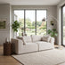 Drift Cream Boucle Fabric 2 Seater Modular Sofa