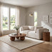Drift Cream Boucle Fabric 2 Seater Modular Sofa