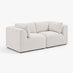 Drift Cream Boucle Fabric 2 Seater Modular Sofa