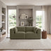 Drift Green Boucle Fabric 2 Seater Modular Sofa