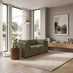 Drift Green Boucle Fabric 2 Seater Modular Sofa