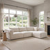 Drift Cream Boucle Fabric 3 Seater Modular Chaise Sofa