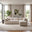 Drift Cream Boucle Fabric 3 Seater Modular Chaise Sofa