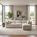 Drift Cream Boucle Fabric 3 Seater Modular Chaise Sofa
