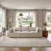 Drift Cream Boucle Fabric 3 Seater Modular Sofa