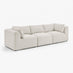 Drift Cream Boucle Fabric 3 Seater Modular Sofa