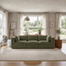 Drift Green Boucle Fabric 3 Seater Modular Sofa