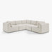 Drift Cream Boucle Fabric 4 Seater Modular Corner Sofa