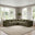 Drift Green Boucle Fabric 4 Seater Modular Corner Sofa