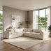 Drift Cream Boucle Fabric 5 Seater L-Shaped Modular Corner Sofa