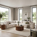 Drift Cream Boucle Fabric 5 Seater L-Shaped Modular Corner Sofa