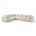 Drift Cream Boucle Fabric 5 Seater L-Shaped Modular Corner Sofa