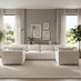 Drift Cream Boucle Fabric 5 Seater U-Shaped Modular Corner Sofa