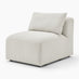 Drift Cream Boucle Armless Armchair for Modular Sofa