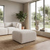 Drift Cream Boucle Fabric Footstool