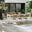 Dubai White & Wood Polywood 8 Seat Garden Dining Set