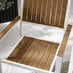 Dubai White & Wood Polywood 8 Seat Garden Dining Set