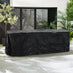 Dubai White & Wood Polywood 8 Seat Garden Dining Set